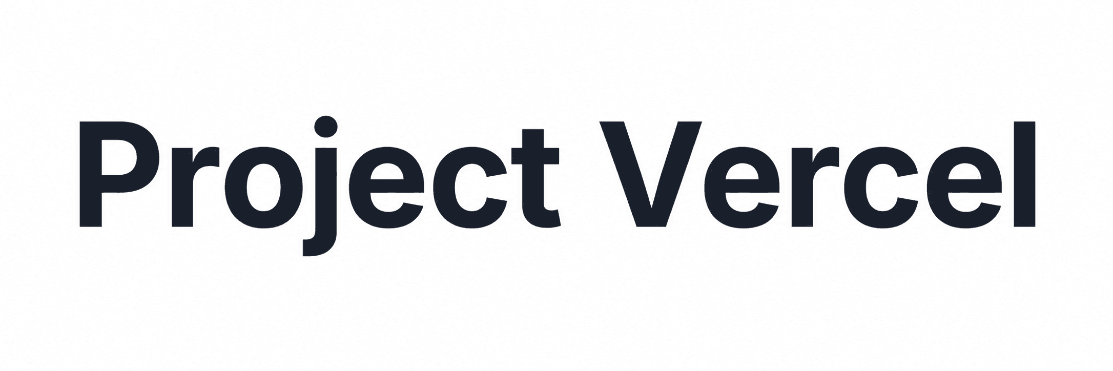 Project Vercel logo